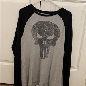 Long sleeve waffle shirt